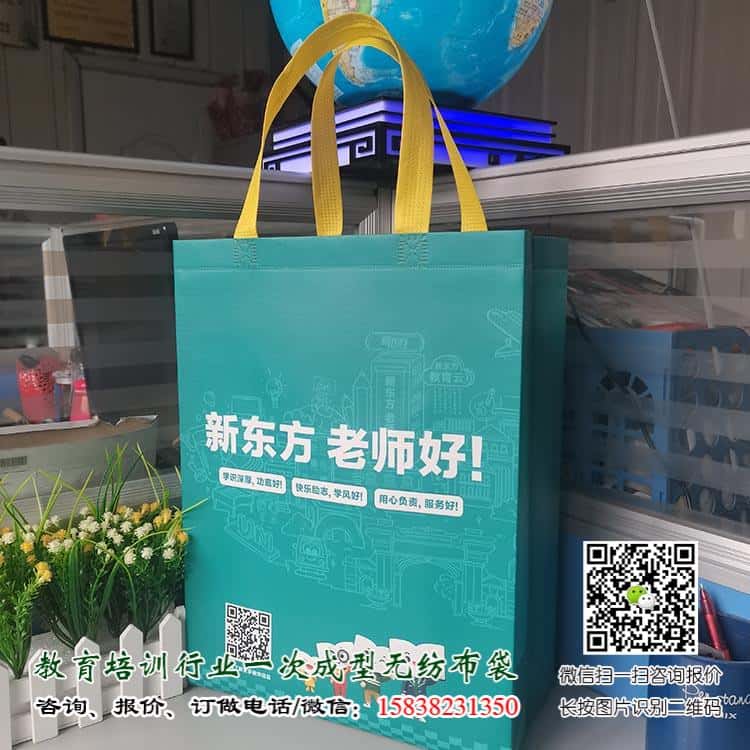 新東方老師好教育培訓(xùn)手提袋廣告袋學(xué)校宣傳袋  第3張