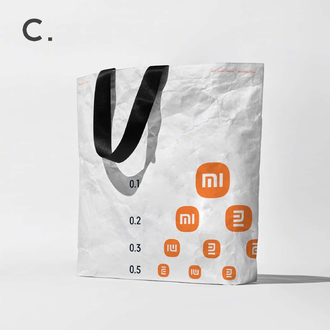 小米推出三款限量環(huán)保袋，印有新Logo制作的視力表  第3張