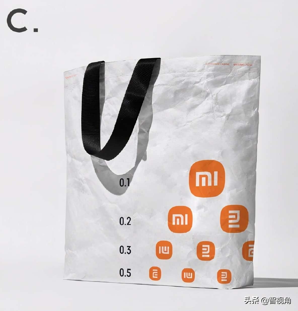 小米自我吐槽,真的推出了小米LOGO“視力表”環保袋 第2張 小米自我吐槽,真的推出了小米LOGO“視力表”環保袋 第2張
